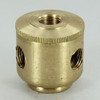 4 X 1/8ips. Side Holes - 1/8ips bottom - Small Cluster Body - Unfinished Brass