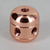 5 X 1/8ips Side Holes - 1/4ips Bottom - Large Cluster Body - Polished Copper Finish