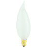 25W Frosted E-12 Base 32mm. Flame Tip Bulb