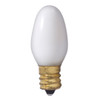 7W White E-12 Base Night Light Bulb