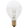 10 Watt G12 1/2 Pear Incandescent; Clear; 1500 Average rated hours; 60 Lumens; Candelabra base; 120 Volt