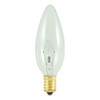 25W - 130V  Clear E-14 European Base Torpedo Bulb