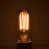 40W Squirrel Cage Filament E-26 Base T-14 Antique Tubular Bulb