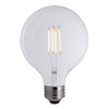 7W =  75W  Clear LED E-26 Base G40 Fully Compatible Dimming Bulb. 120V, 2700K.