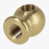 1/8ips Female Threaded - 7/8in Diameter 90 Degree Ball Armback - Unfinished Brass