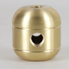 2 X 1/8ips. Side Holes - 1/8ips Bottom - Large Cluster Body - Unfinished Brass