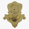 Double Arm Crested Backplate- Unfinished Brass