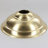 6-1/4in Diameter Tapered Cast Brass Ceiling Canopy - Unfinished Brass