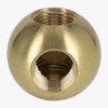 1/8ips Threaded - 7/8in Diameter 90 Degree Ball Armback - Unfinished Brass