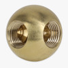 1/8ips Threaded - 7/8in Diameter 90 Degree Ball Armback - Unfinished Brass