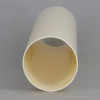 6in. Long Soft Plastic E-26 Base Candle Socket Cover - Edison - Cream Color