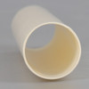 6in. Long Color Soft Plastic E-12 Base Candle Socket Cover - Candelabra - Cream
