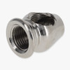 1/8ips Threaded - Flat Bottom 90 Degree Acorn Armback - Polished Nickel