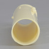 4in. Long Plastic E-12 Base Candle Socket Cover - Candelabra - Ivory Drip