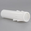 3in. Long X 7/8in. Wide Soft Plastic E-12 Base Candle Socket Cover - Candelabra - White Drip