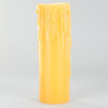 4in. Long Honey Amber Drip Resin E-12 Base Candle Socket Cover - Candelabra