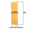 6in. Long Honey Amber Drip Resin E-26 Base Candle Socket Cover - Edison