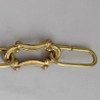 1/16in. Thick Decorative Cast Brass Scroll Link Lamp Chain - Unfinished Brass