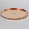 5 In. Diameter Stamped Brass Straight Edge Checkring - Unfinished Copper