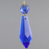 50mm (2in.) Blue Crystal Plug Drop with Jewel and Brass Clip