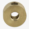 1/4ips x (3) 1/8IPS (90 Degree) Threaded - 1-1/4in Diameter Disc Armback - Unfinished Brass