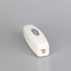 White In-Line LED Push Button Dimmer with Trailing edge technology