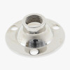 Polished Nickel Finish Flange with 1/8ips. Threaded Center Hole