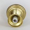 4in. Fitter Semi-Flush Lighting Fixture Kit - Unfinished Brass