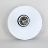 1 Light Flush Surface Mount Fixture Powder Coat White