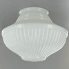 8-1/4in. Diameter Opal Glass Deco Style Pendant Shade with 4in. Fitter