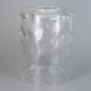 4in Diameter X 5.25in Height Clear Hammered Cylinder Shade with 1-5/8in Hole