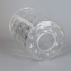 4in Diameter X 5.25in Height Clear Hammered Cylinder Shade with 1-5/8in Hole