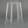 4.72in Diameter X 5.74in Height Clear Seeded Cone Glass Shade with 1-5/8in Hole