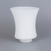 2-1/4in Fitter White Opal Fluted Glass Lamp Shade