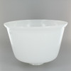 Opal White Glass Bell Reflector Shade with 2-1/4in. Neck