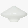 18in. Opal Flying Saucer Pointed Glass Shade with 6in. Neck