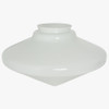 18in. Opal Flying Saucer Pointed Glass Shade with 6in. Neck