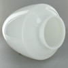 10in. Milk White Gothic Glass with 4in. Neck
