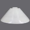 Opal White Torchiere Glass Shade with 1-5/8in. Hole