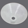 Opal White Torchiere Glass Shade with 1-5/8in. Hole