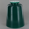 Painted Green Hand Blown Straight Bell Glass Lamp Shade with 2-1/4in. Neck