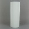 8in Tall X 3in Diameter Acid Frosted Glass Cylinder