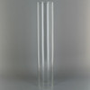 10in Tall X 2in Diameter Clear Glass Cylinder