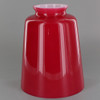 Painted Red Hand Blown Straight Bell Glass Lamp Shade with 2-1/4in. Neck