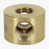 2 - 3/8ips Side Holes and 3/8ips Bottom Hole T  Disc Armback - Unfinished Brass