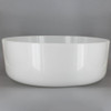 14in. White Glass Empire Shade with 7/16in. Center Hole