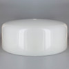 16in. White Glass Empire Shade with 7/16in. Center Hole