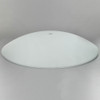 17in Diameter Sandblasted/White Painted Dish with 1/2in. Hole