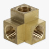 1/8ips Threaded - 3 Way Corner Armback - Unfinished Brass