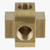 1/8ips Threaded - Geometric Style 6-Way Armback - Unfinished Brass